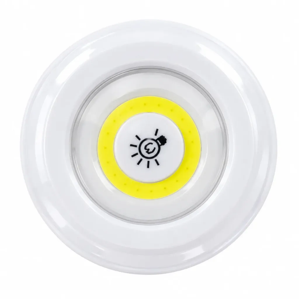 Lot De 3 Spots Led Sans Fils Avec Télécommande- Rond (4).webp