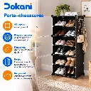 Porte-Chaussures En Plastique-8 Etagères- Noir (2).webp
