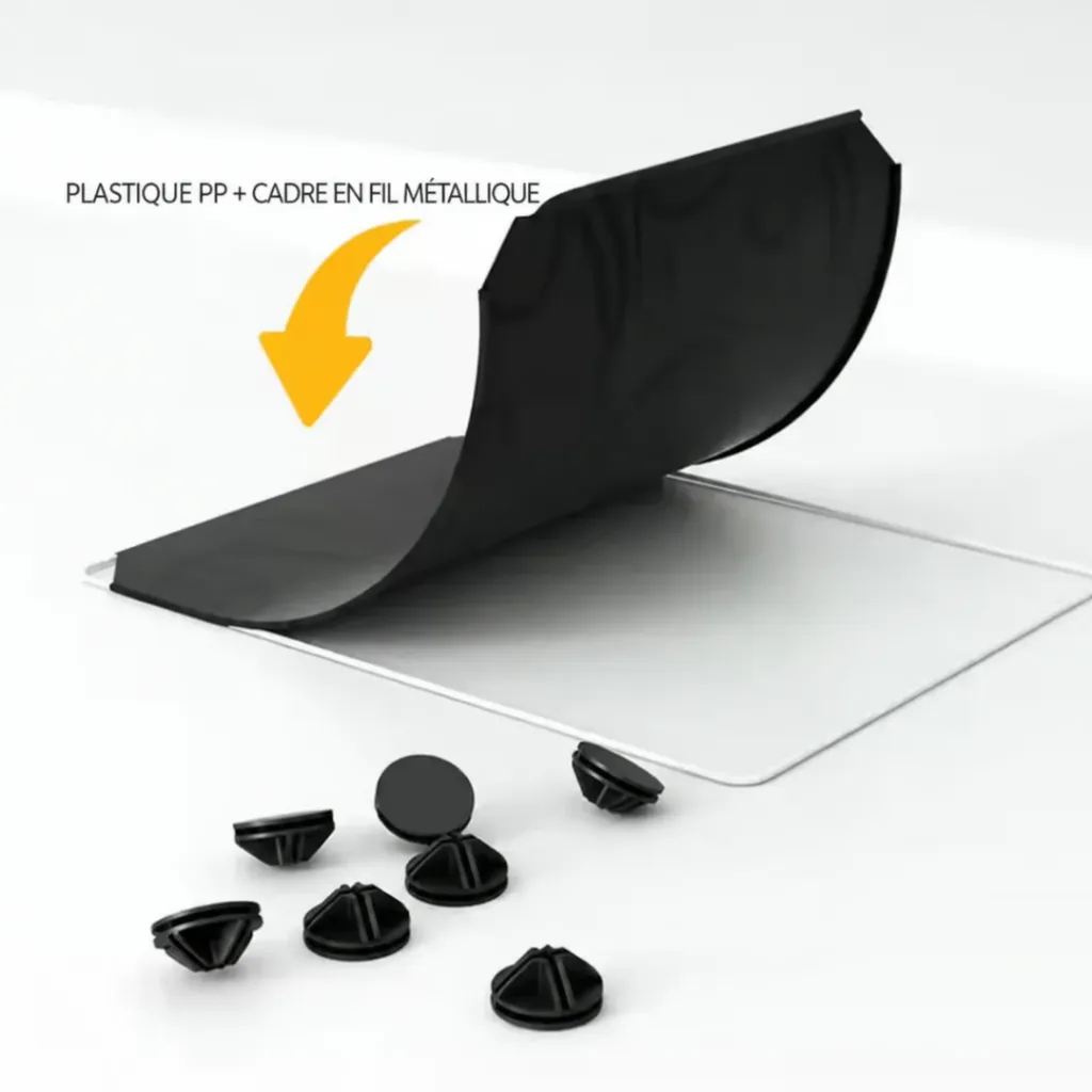 Porte-Chaussures En Plastique-8 Etagères- Noir (4).webp
