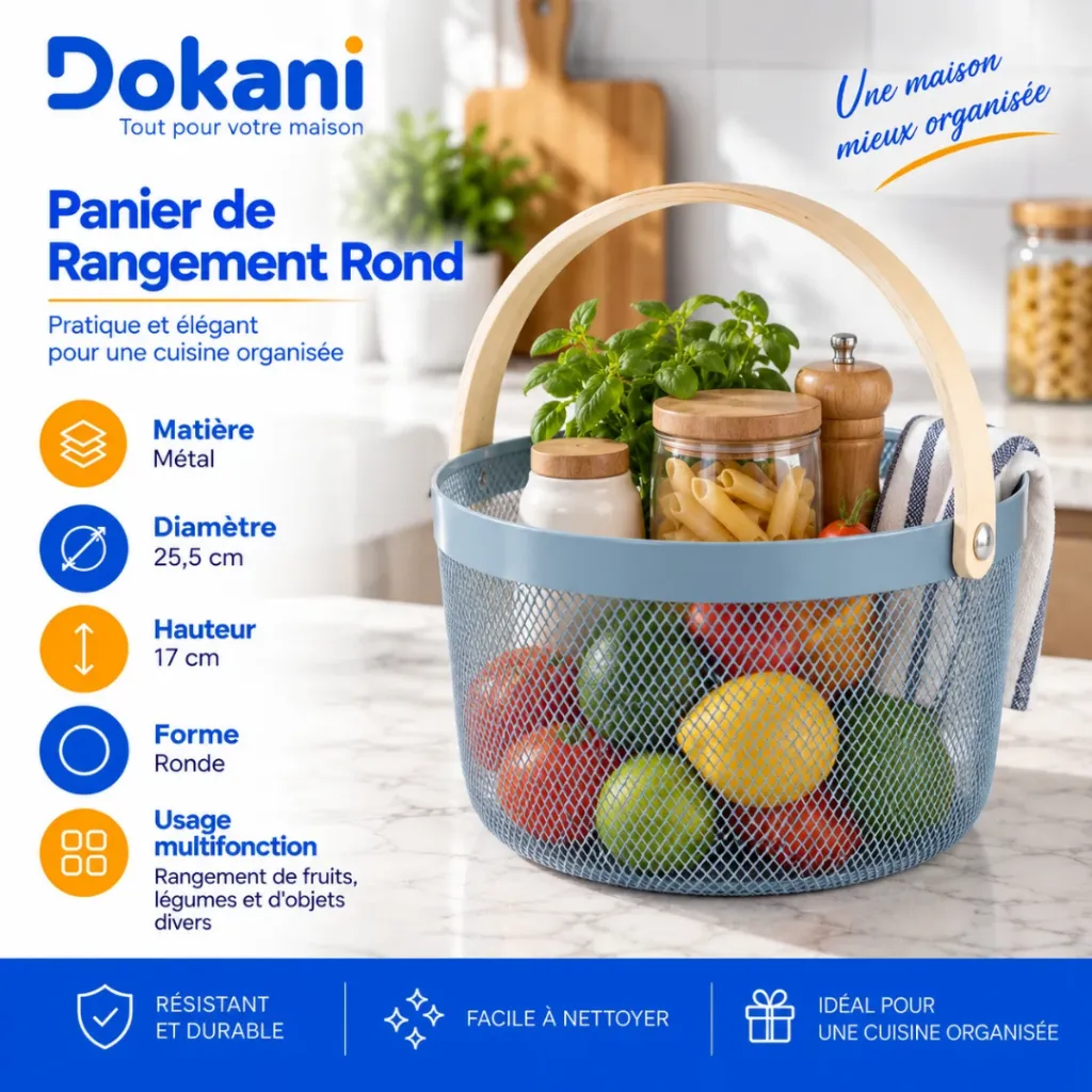 Panier de Rangement Rond en Métal-Bleu (1).webp
