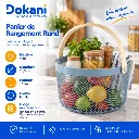 Panier de Rangement Rond en Métal-Bleu (1).webp