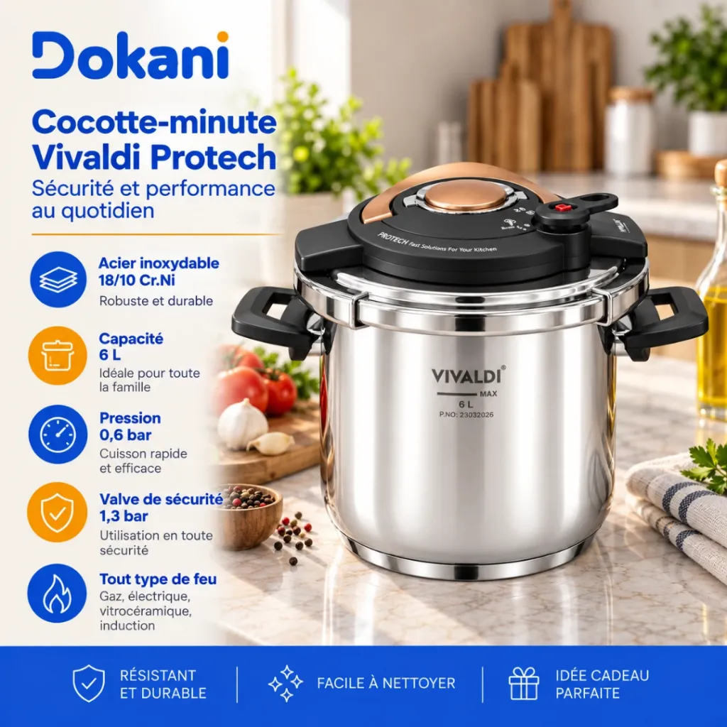 Cocotte-Minute Vivaldi Protech 6L -Inox 1810.webp