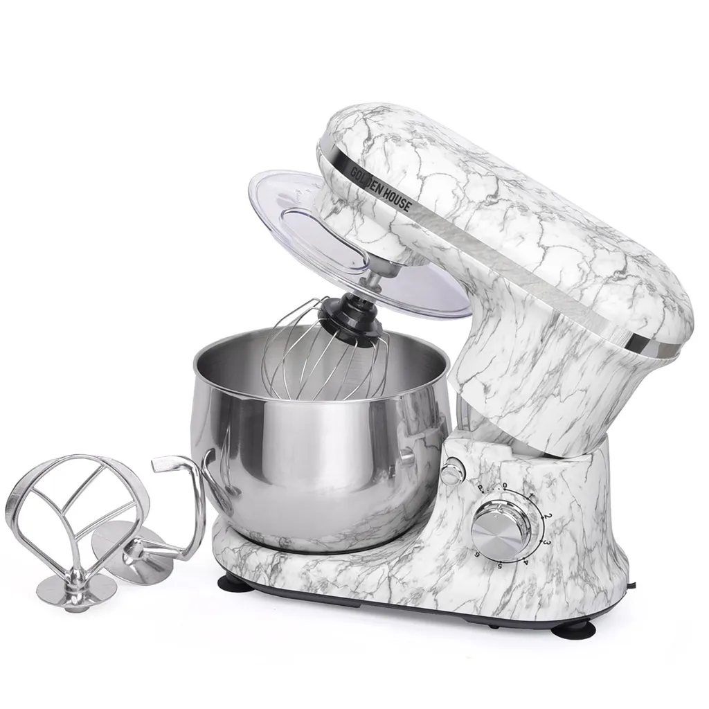 [SAI0085] Robot Pétrin Golden House 5L 1000 W - Marbre Gris.webp
