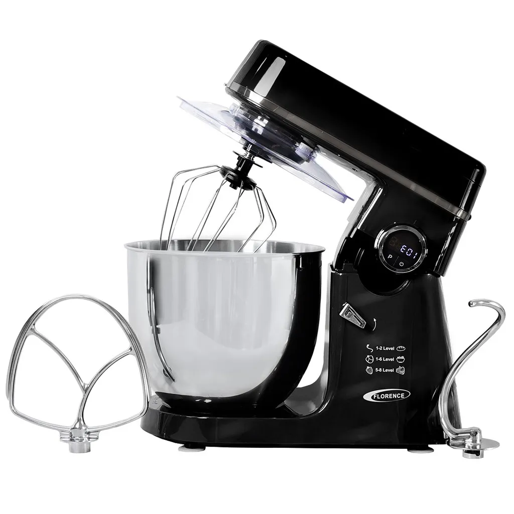 [FM166N] Robot Pétrin Florence Avec Bouton Afficheur 12L 2000W Noir.webp