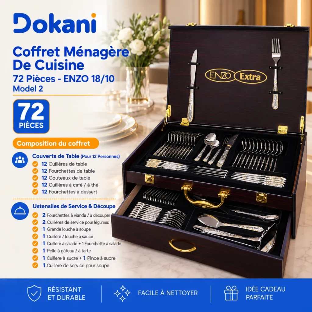 Coffret Ménagère De Cuisine- 72 Pièces ENZO 1810- Model 2 (2).webp