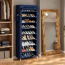 Porte Chaussures- 9 Etagères - Bleu - 58 x 30 x 158 cm (2).webp