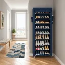 Porte Chaussures- 9 Etagères - Bleu - 58 x 30 x 158 cm (1).webp