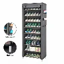 Porte Chaussures- 9 Etagères - Gris - 58 x 30 x 158 cm (2).webp