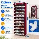Porte Chaussures- 9 Etagères - Rouge - 58 x 30 x 158 cm (2).webp