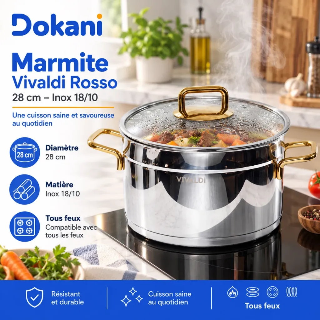 Marmite Vivaldi Rosso 28 cm Inox 1810 (2).webp