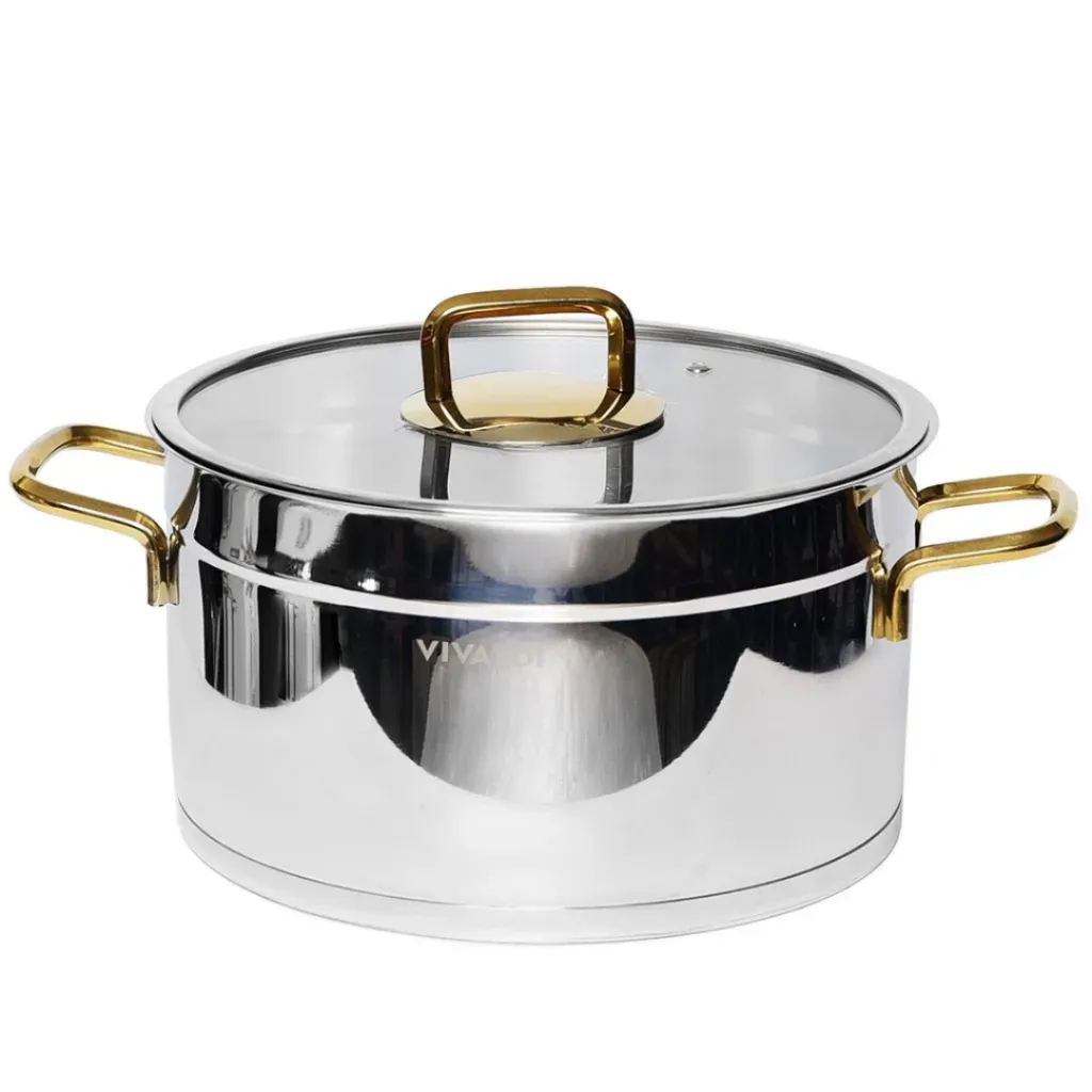 Marmite Vivaldi Rosso en Inox 1810 - 26 cm - Argent (1).webp