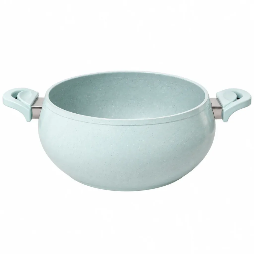 Marmite en Granit 28 cm 6,6 L Avec Couvercle En Verre - Pastel (3).webp