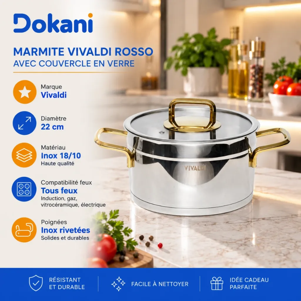 Marmite Vivaldi Rosso 22 cm Inox 1810 (2).webp