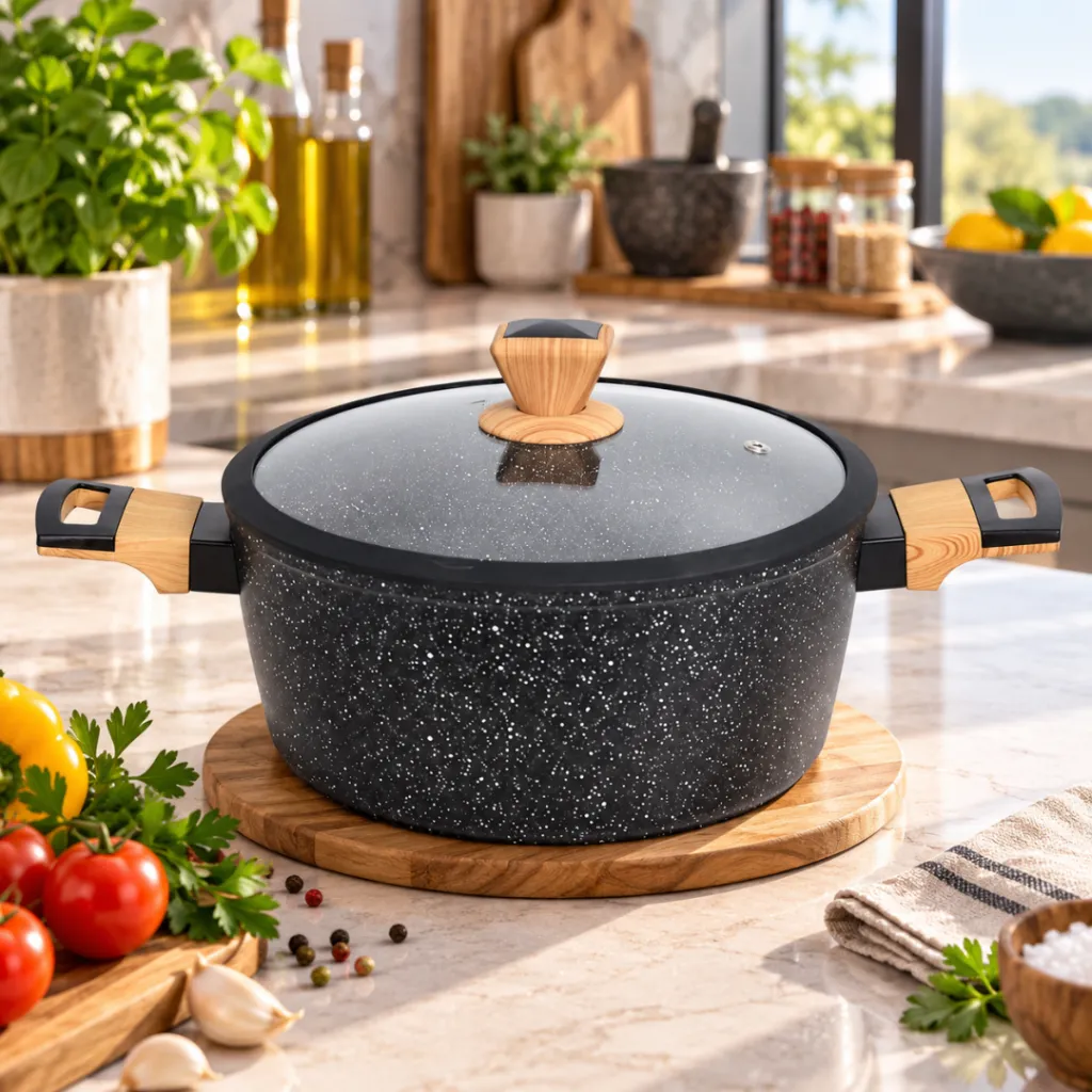 Marmite En Granit Sizar 24 cm - Noir (1).webp