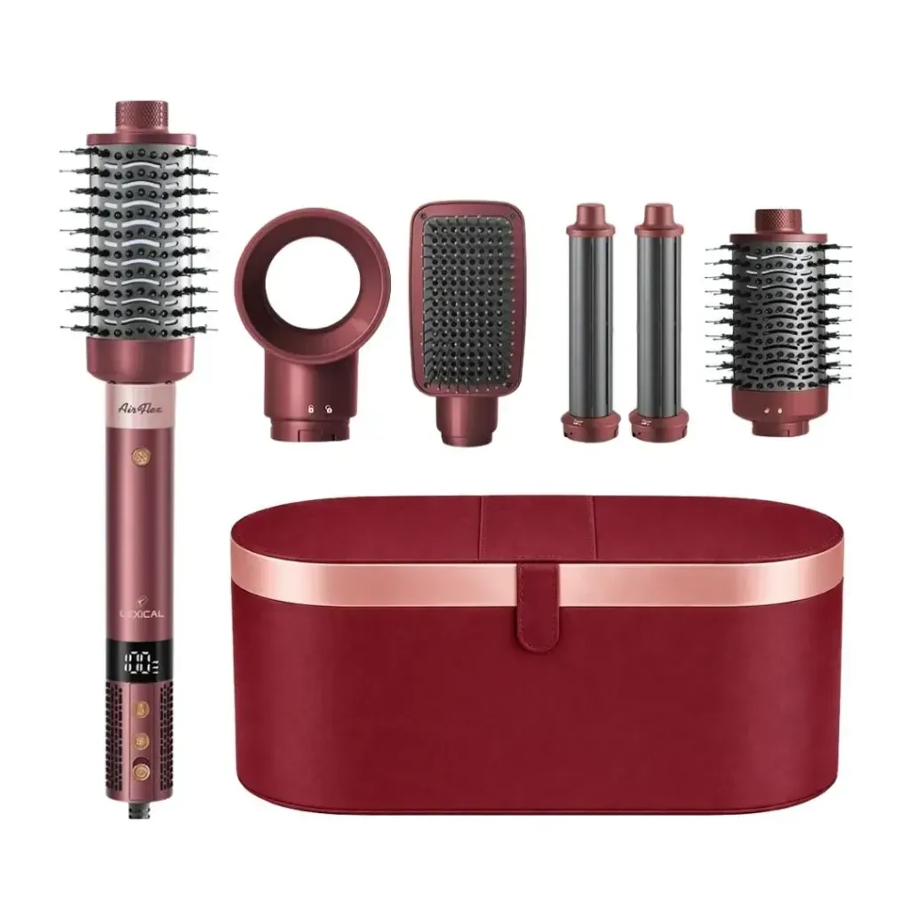 [LAS-5255R] Coffret Cheveux Lexical 6en1 - 1300W - Rouge.webp