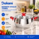 Marmite Vivaldi Tombo 26 cm Inox 1810 Rouge (2).webp