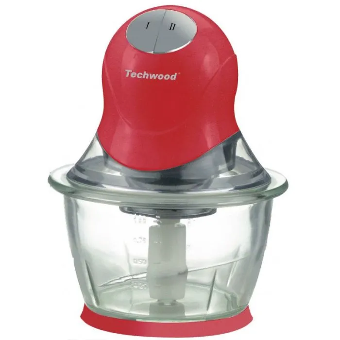 [TWRO60136] Hâchoir Techwood Grenat Bol Verre 600mL, 2 Vitesses & Lame Inox – THA-085.webp
