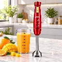 Mixeur Plongeant 5 en 1 Florence 600W Rouge