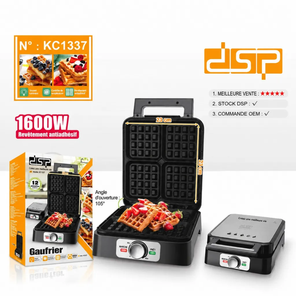 Appareil A Gaufres DSP 1600W-4 Tranches (1).webp