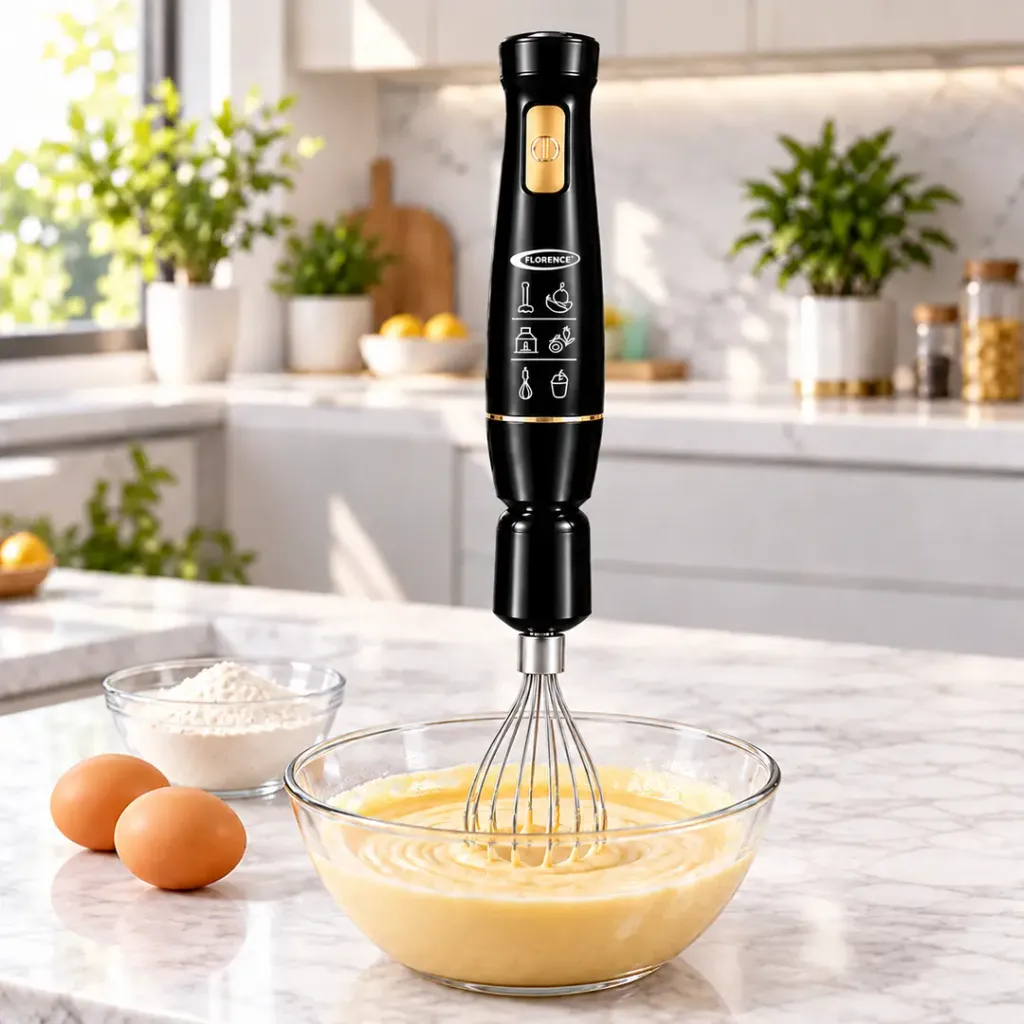 Mixeur Plongeant 5 en 1 Florence 600W Noir