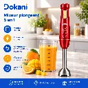 Mixeur Plongeant 5 en 1 Florence- 600W- Rouge (1).webp
