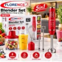 Mixeur Plongeant 5 en 1 Florence- 600W- Rouge (3).webp