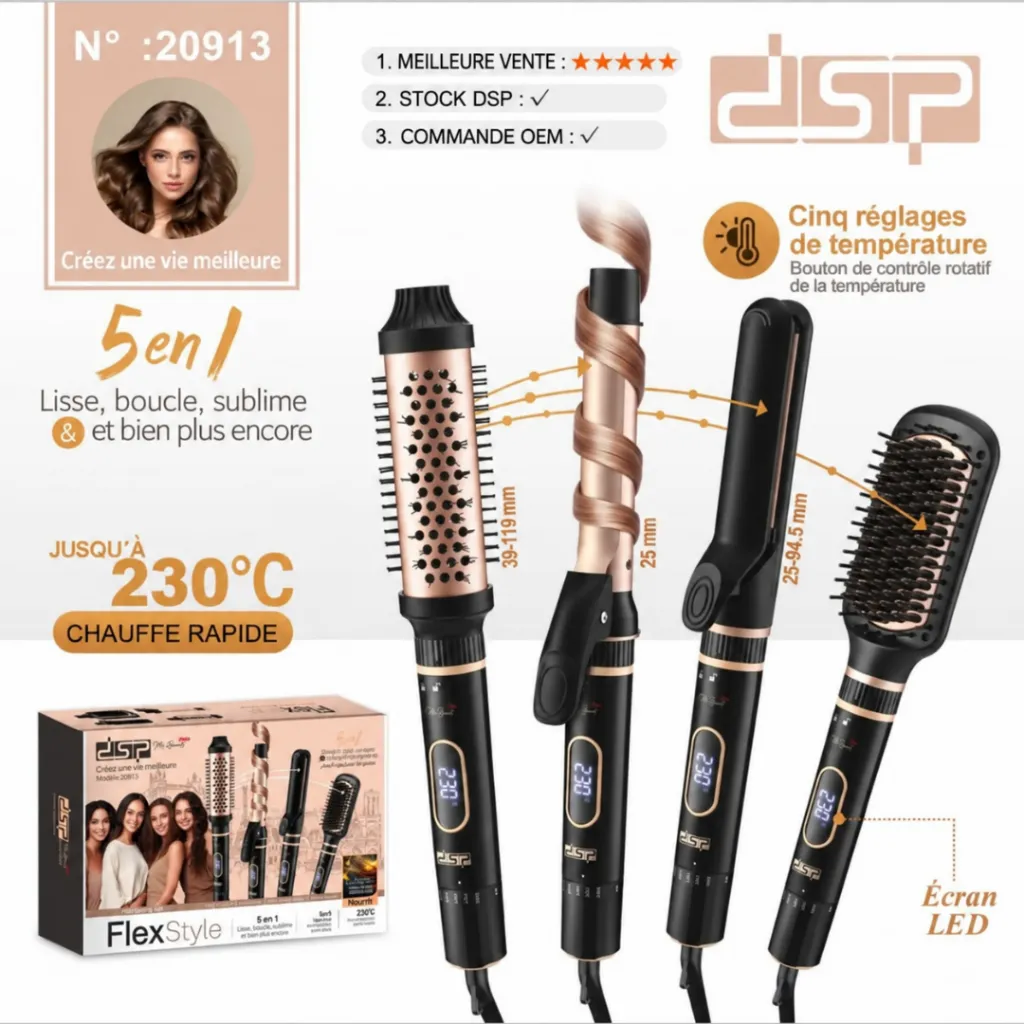 Coffret Brosse Coiffante 5 en 1 DSP- 230°C (3).webp