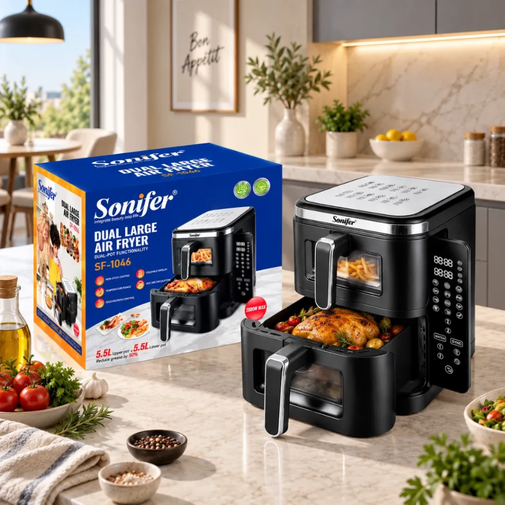 AirFryer Double Paniers Sonifer 11L - 2800W (1).webp