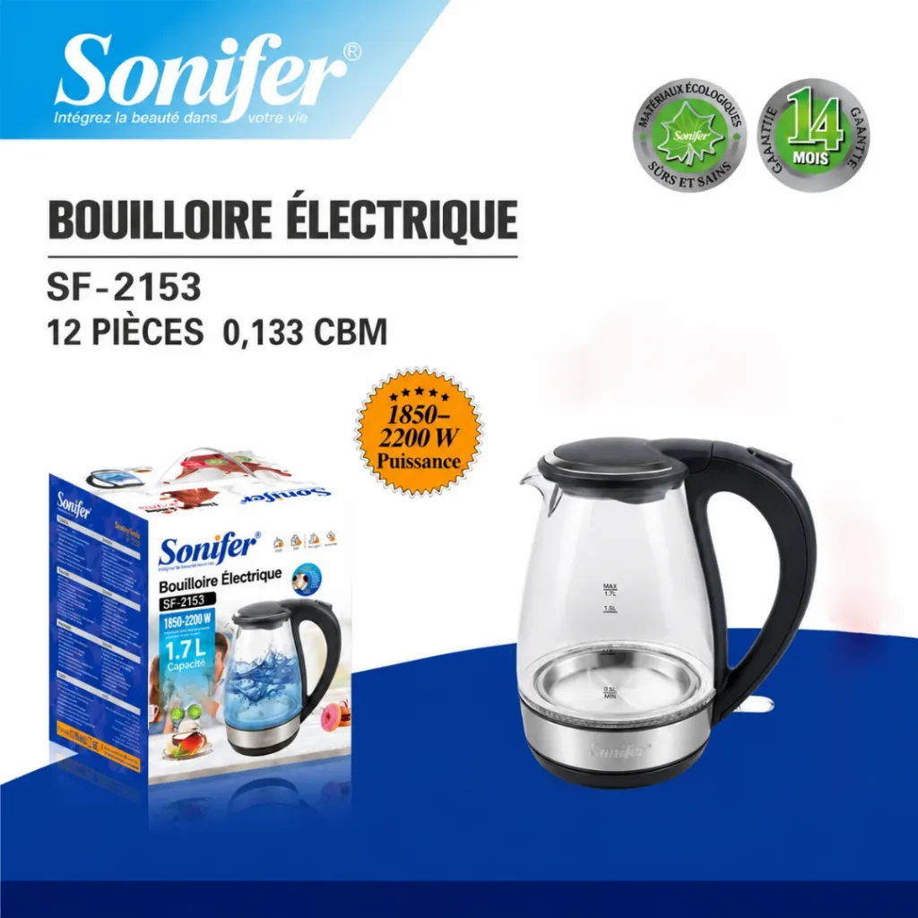 Bouilloire Eléctrique En Verre 1,7 L Sonifer -2200W (6).webp