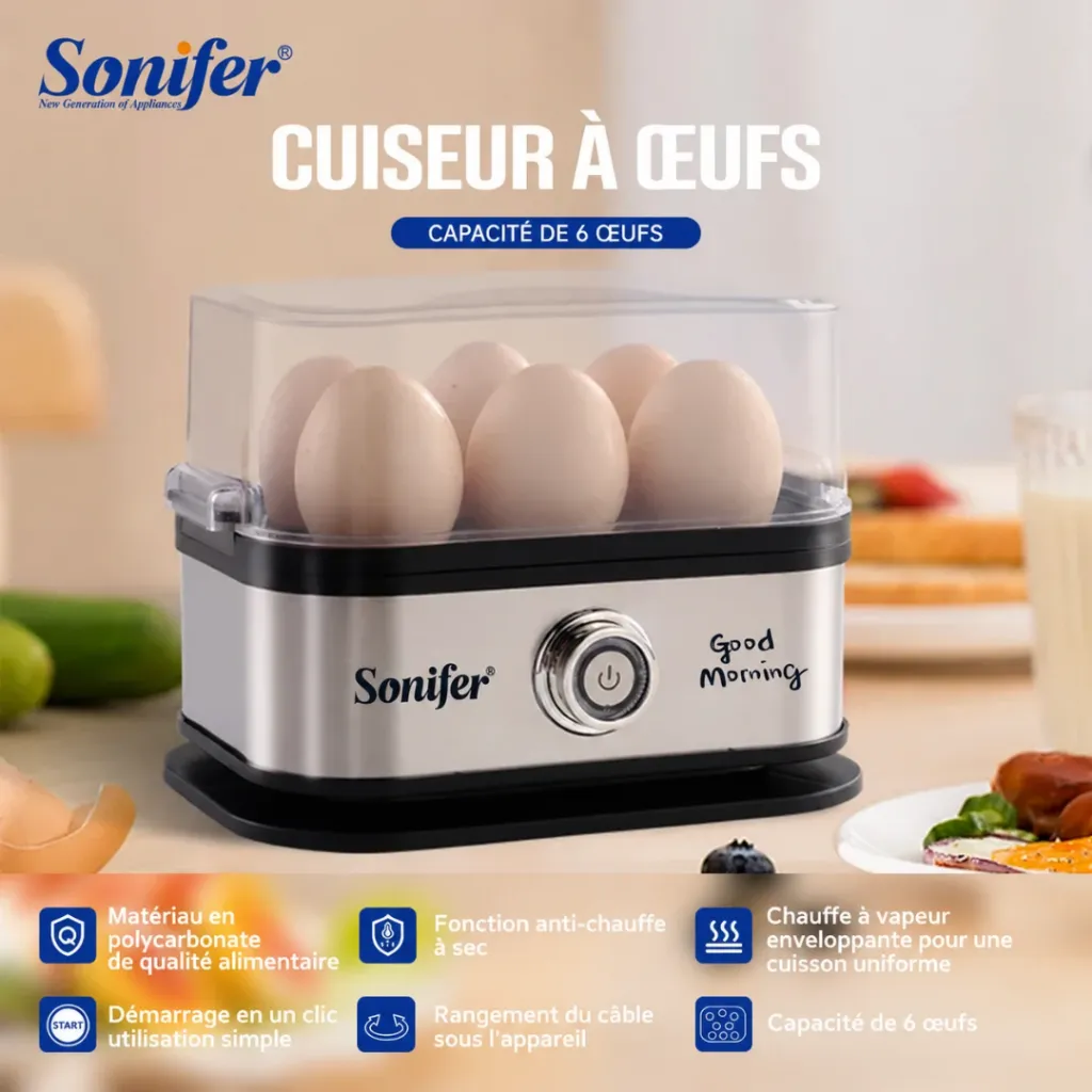 Cuiseur A Œufs Sonifer- 200W- 6 Œufs (5).webp