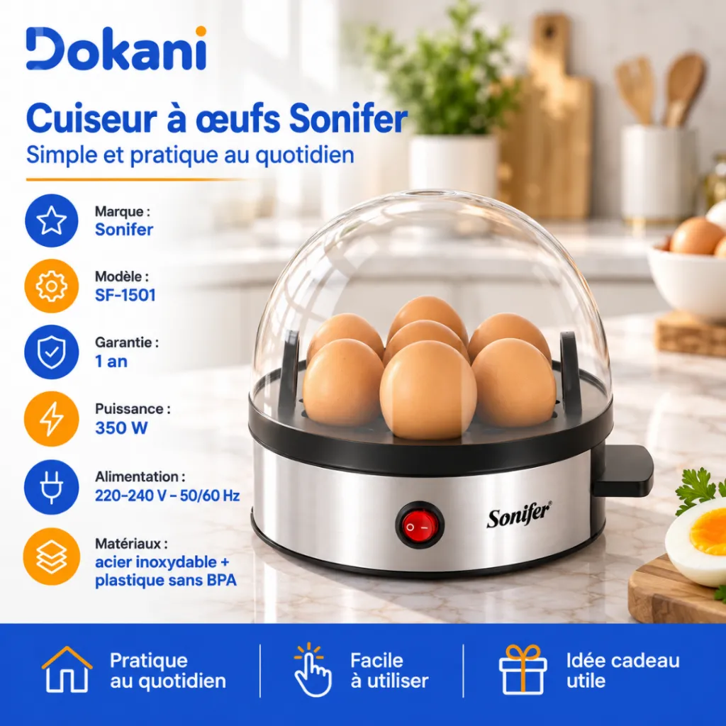 Cuiseur A Œufs Sonifer 350W- 7Œufs (8).webp