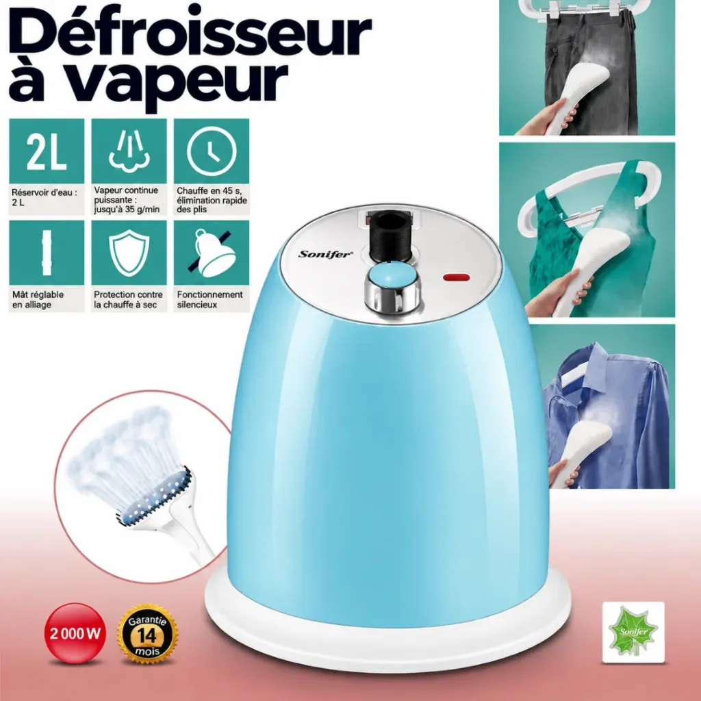 Défroisseur Vertical Sonifer 2000W - Bleu (8).webp