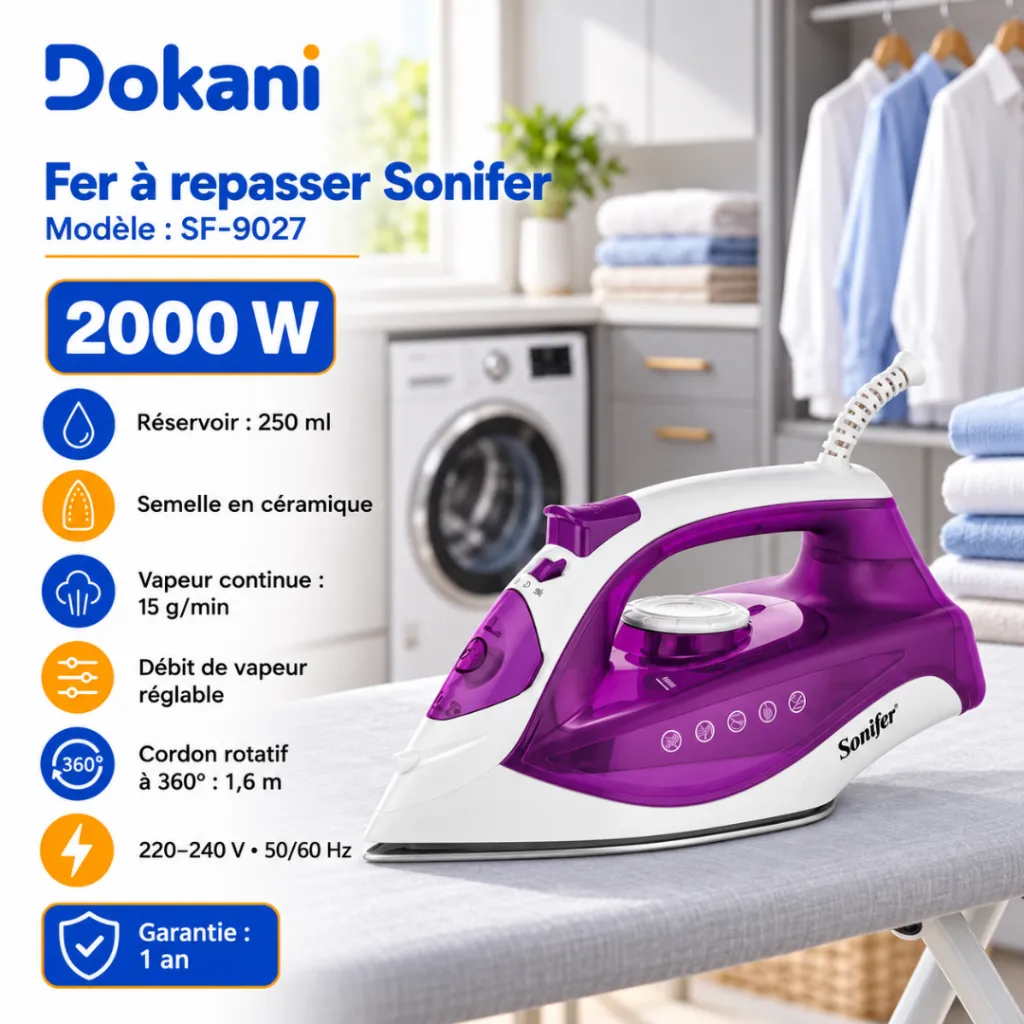 Fer A Repasser Sonifer 2000W - Violet (5).webp
