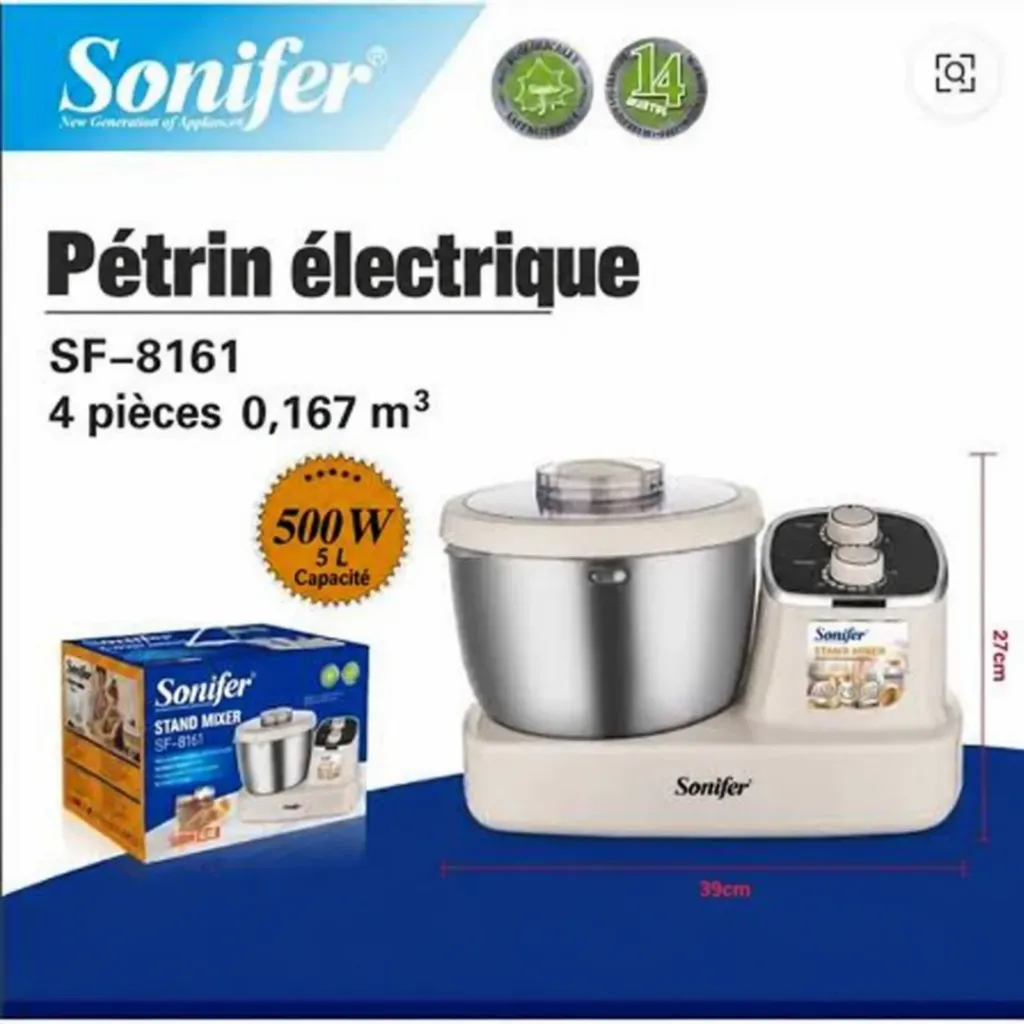 Robot Pâtissier A Fermentation Sonifer 500W - 5L (3).webp