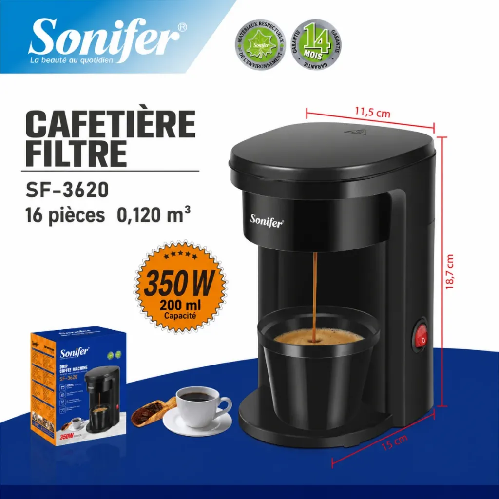 Machine A Café Filtre Sonifer 200ml - 350W (4).webp