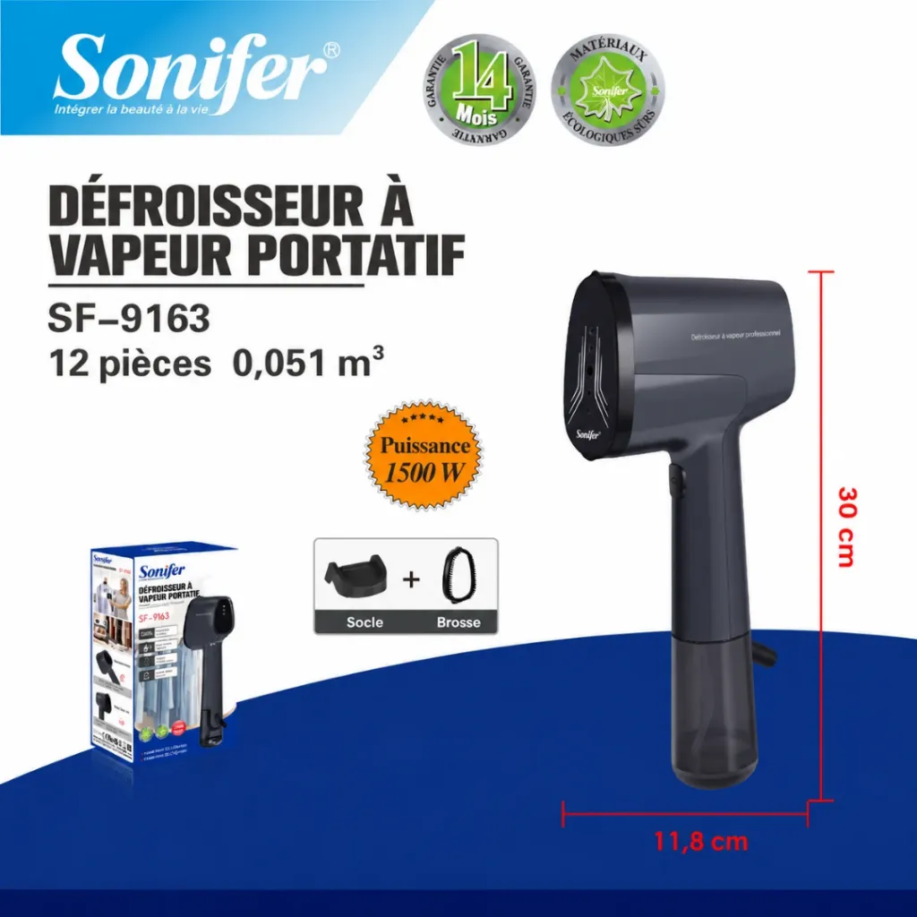 Défroisseur A Vapeur Sonifer 1500 W - 120 ml (4).webp