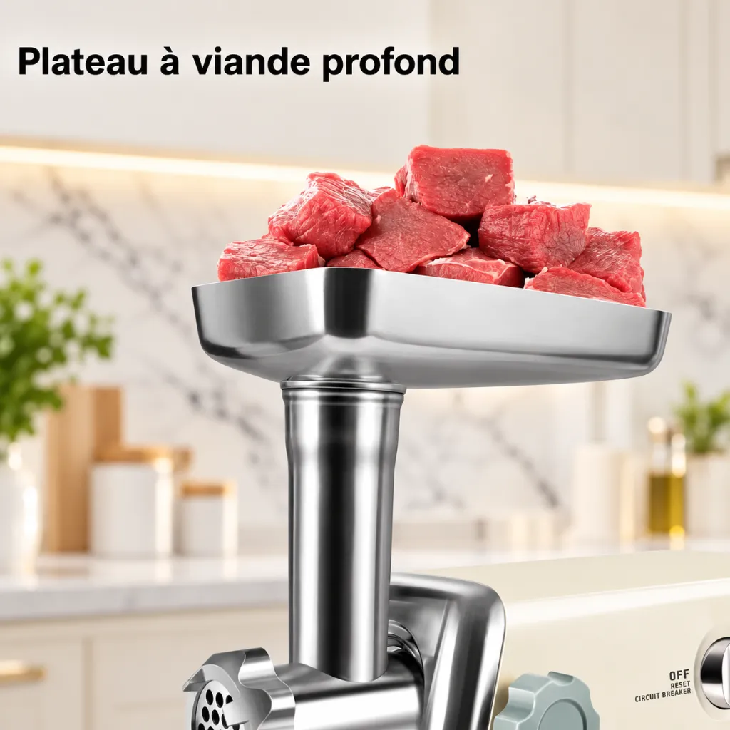 Hachoir à Viande Sonifer 1500W Beige 1.webp