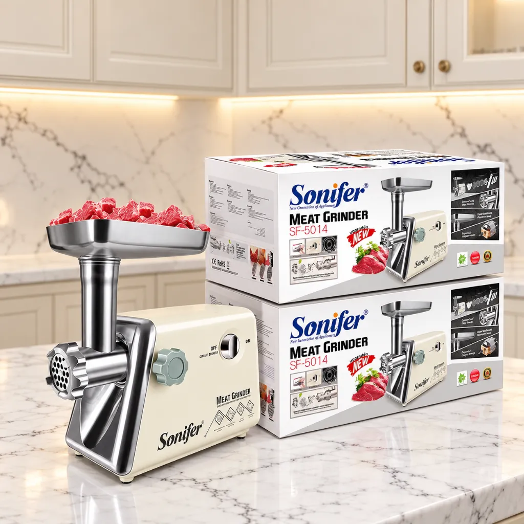 Hachoir à Viande Sonifer 1500W Beige 5.webp