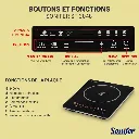Plaque de Cuisson Led Tactile Sonifer - 1400 W