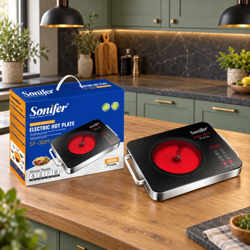 Plaque De Cuisson LED Tactile Sonifer - 2000 W (4).webp