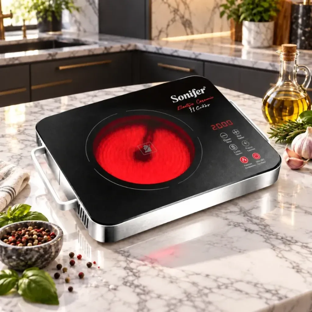 Plaque De Cuisson LED Tactile Sonifer - 2000 W.webp