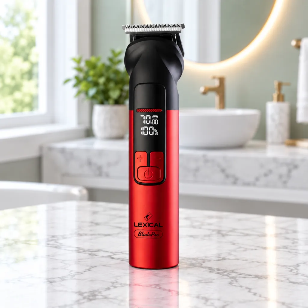 Kit Tondeuse Professionnelle 6 en 1 Lexical – 5W- Rouge 2.webp