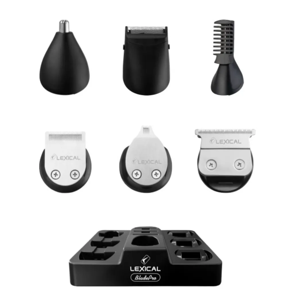 Kit Tondeuse Professionnelle 6 en 1 Lexical – 5W- Rouge 1.webp