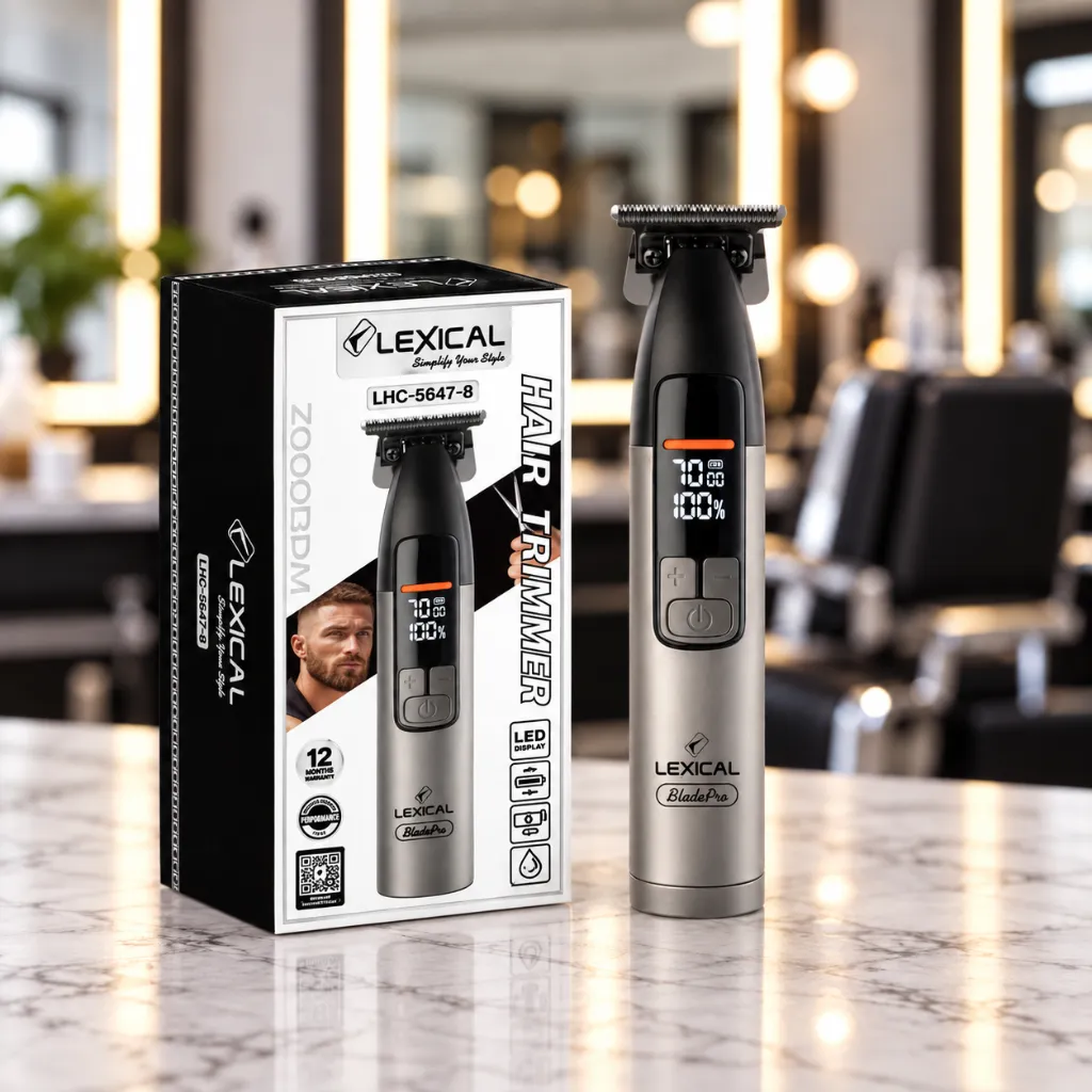 Tondeuse A Cheveux Rechargeable Lexical - 5 W - Noir Argent.webp