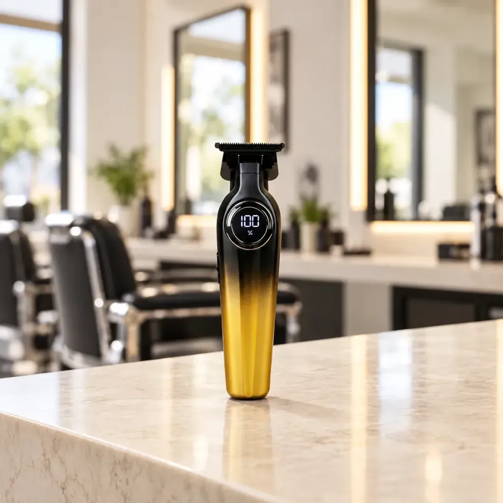 [LHC-5639-9] Tondeuse A Cheveux Rechargeable Lexical - 5 W - Noir Doré.webp