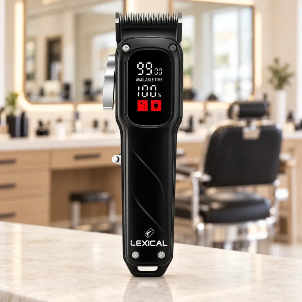 Tondeuse Cheveux Rechargeable Lexical Noir - 8 W (7).webp
