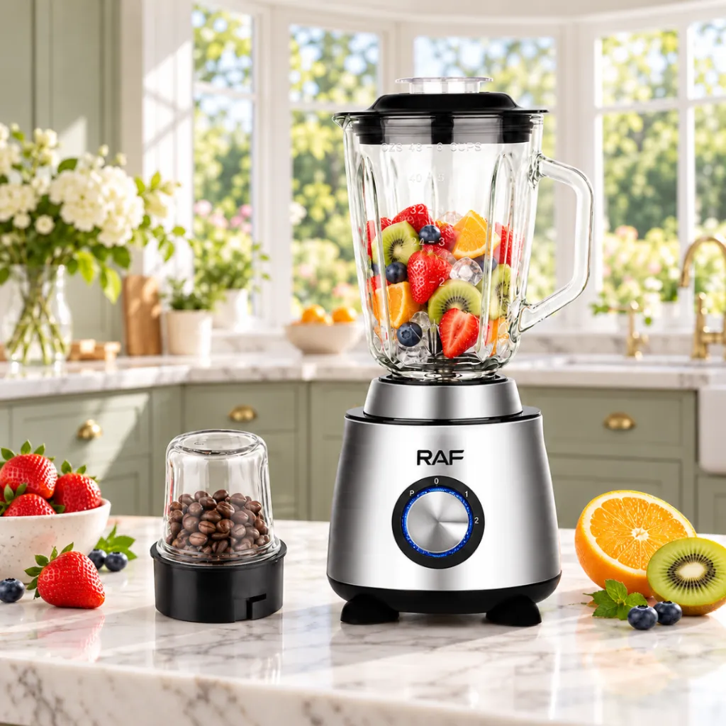 Blender En Verre Avec Moulin A Epices 1,5L -RAF - 1000W (4).webp
