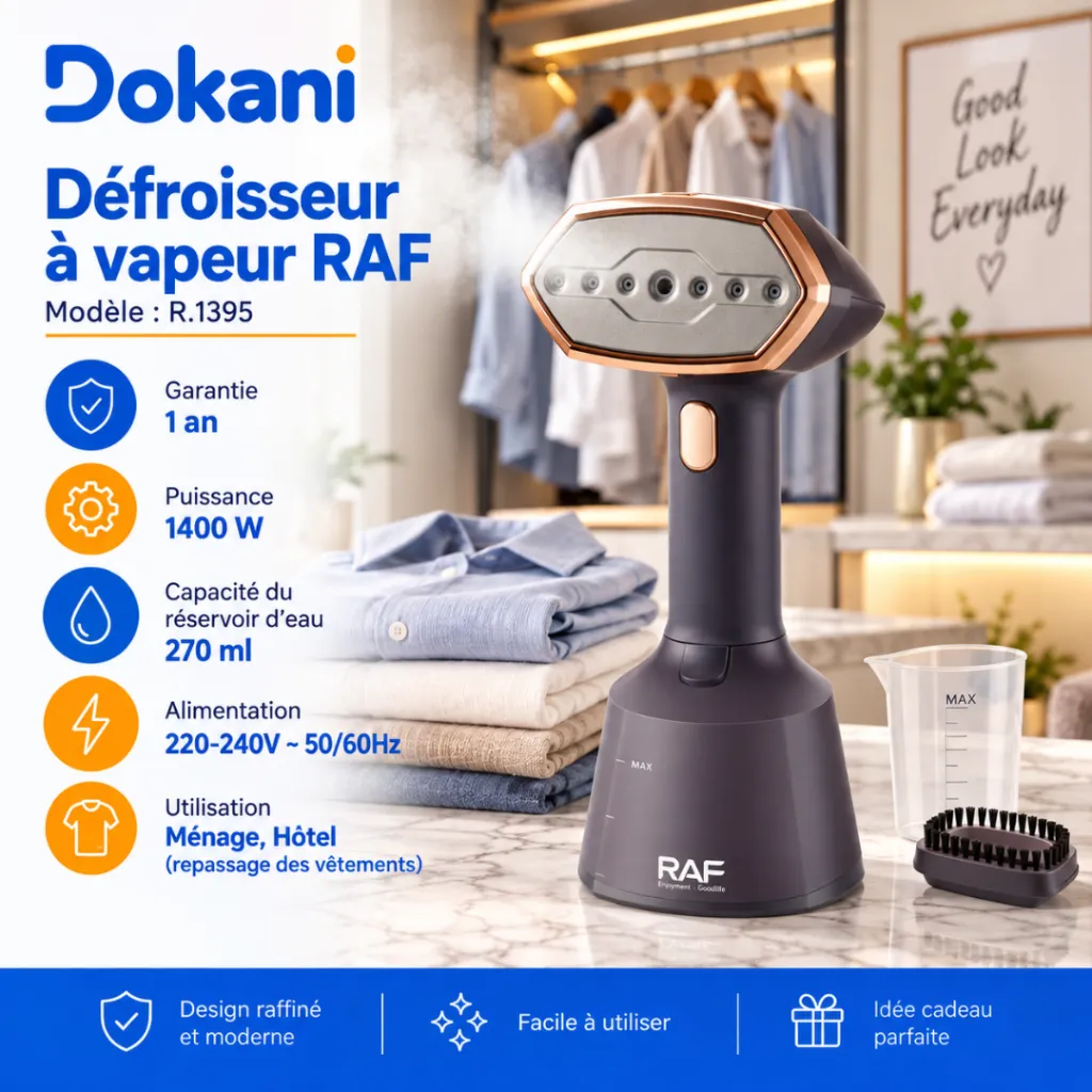Défroisseur A Vapeur RAF 1400W- 270ml.webp