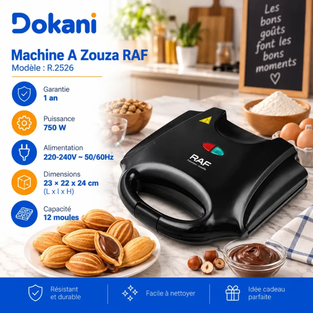 Machine A Zouza 750W- 12 Moules.webp