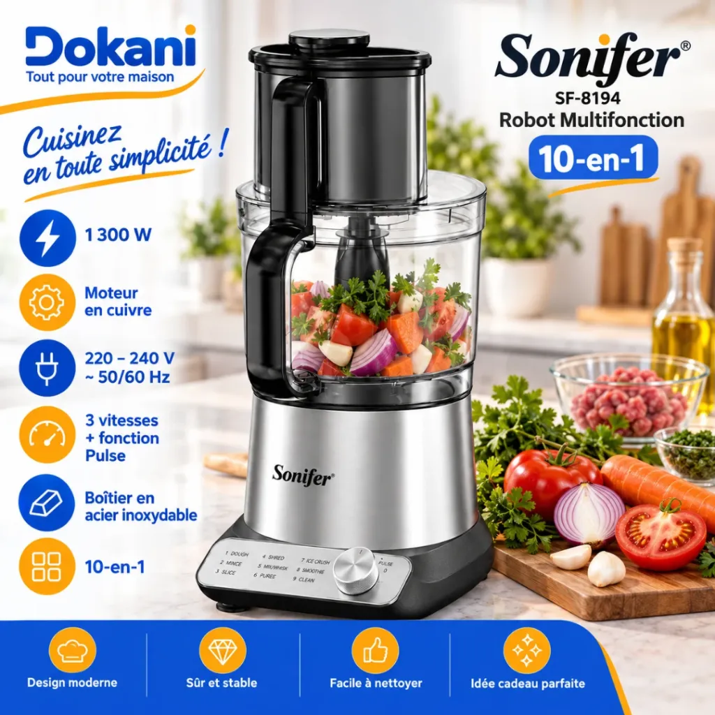 Robot Multifonction Sonifer - 1300W (5).webp